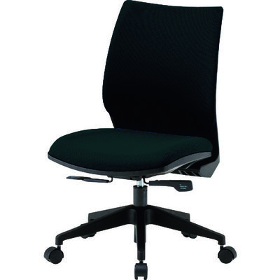 藤沢工業 TOKIO オフィスチェア FSTー88 肘なし ブラック FST-88-BK 1脚 149-2143（直送品）