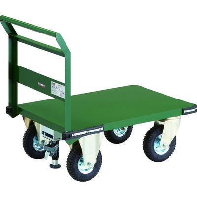 トラスコ中山 TRUSCO 鋼鉄製運搬車 900X600 プレス製空気入タイヤ Lストッパー付 PH-2-ARSS 1台 149-5862（直送品）