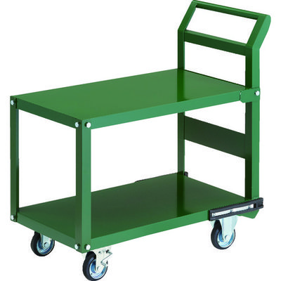 トラスコ中山 TRUSCO 鋼鉄製運搬車 800X450 片袖2段型 プレス車 自在ストッパー付車輪 PH-32 1台 149-5865（直送品）