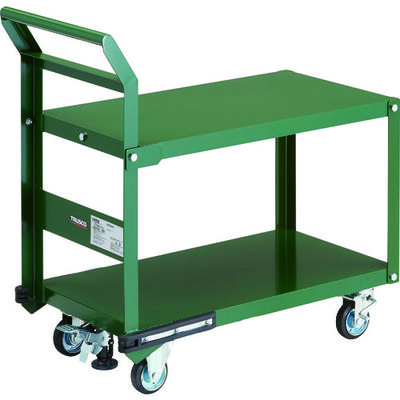 トラスコ中山 TRUSCO 鋼鉄製運搬車 800X450 片袖2段型 プレス車 Lストッパー付 PH-32SS 1台 149-5887（直送品）