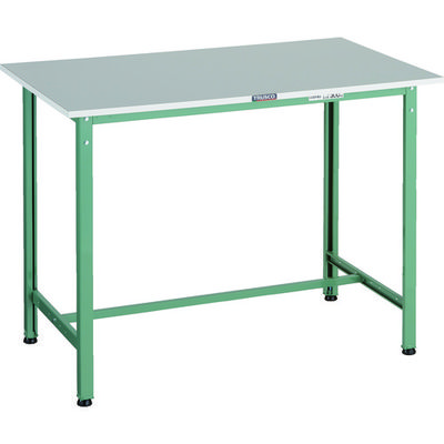 TRUSCO 軽荷重立作業台(300kg)HAE2型 RoHS2対応天板 1200X900XH900 グリーン色 HRAE2-1209 1台（直送品）