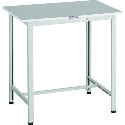 TRUSCO 軽荷重立作業台(300kg)HAE2型 RoHS2対応天板 900X450XH900 ホワイト色 HRAE2-0945 W（直送品）