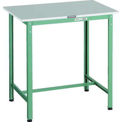 TRUSCO 軽荷重立作業台(300kg)HAE2型 RoHS2対応天板 900X600XH900 グリーン色 HRAE2-0960 1台（直送品）