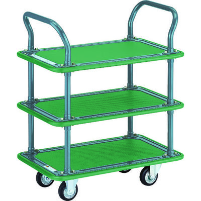 トラスコ中山 TRUSCO ハイグレード運搬車 3段式両袖 740X460mm 109EBN 1台 336-4313（直送品）