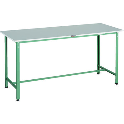 TRUSCO 軽荷重立作業台(300kg)HAE2型 RoHS2対応天板 1800X600XH900 グリーン色 HRAE2-1860 1台（直送品）