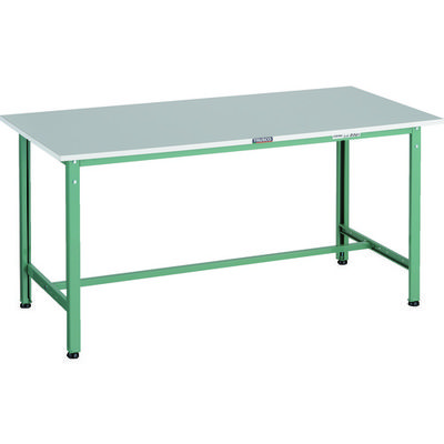 TRUSCO 軽荷重作業台(300kg)RAE2型 RoHS2対応天板 1500X750XH740 グリーン色 RAE2-1500 1台（直送品）