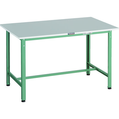 TRUSCO 軽荷重作業台(300kg)RAE2型 RoHS2対応天板 1200X900XH740 グリーン色 RAE2-1209 1台（直送品）