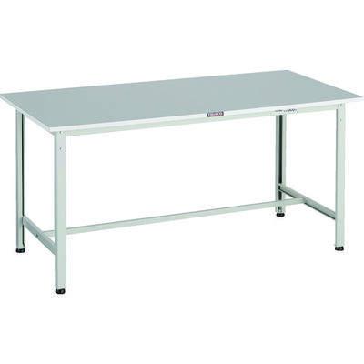 TRUSCO 軽荷重作業台(300kg)RAE2型 RoHS2対応天板 1500X600XH740 ホワイト色 RAE2-1560 W 1台（直送品）