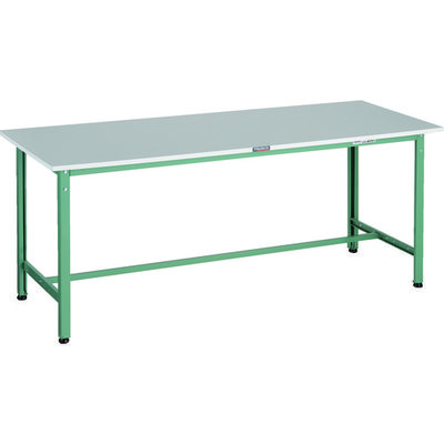 TRUSCO 軽荷重作業台(300kg)RAE2型 RoHS2対応天板 1800X600XH740 グリーン色 RAE2-1860 1台（直送品）