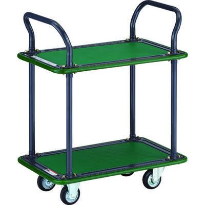 トラスコ中山 TRUSCO ハイグレード運搬車 2段式両袖 740X460mm 102EBN 1台 336-4267（直送品）