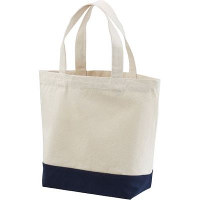 キャブ United Athle（ユナイテッドアスレ） 1460-01 トートバッグ ナチュラル/ネイビー S 1包（10枚入）（直送品）