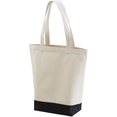 キャブ United Athle（ユナイテッドアスレ） 1460-01 トートバッグ ナチュラル/ブラック M 1包（10枚入）（直送品）