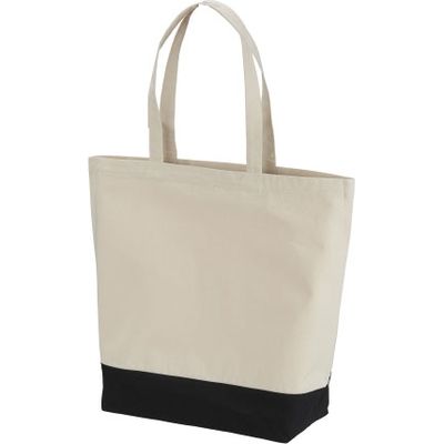 キャブ United Athle（ユナイテッドアスレ） 1460-01 トートバッグ ナチュラル/ブラック L 1包（10枚入）（直送品）