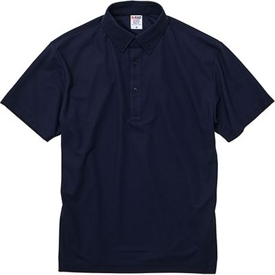 キャブ United Athle（ユナイテッドアスレ） 2022-01 ポロシャツボタンダウン ネイビー 5XL 1包（3枚入）（直送品）