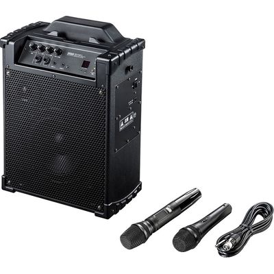 拡声器　ワイヤレスマイク　メガホン　スピーカーマイク　ハンドマイク型　MM-SPAMP10　サンワサプライ　1個（直送品）