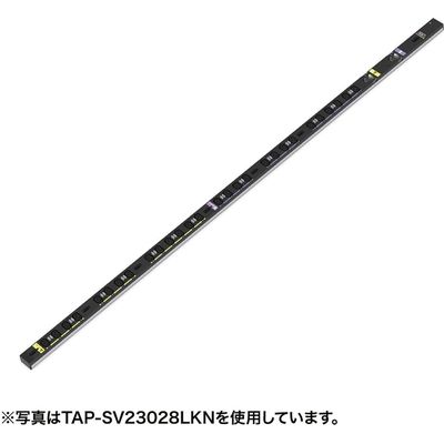 延長コード 電源タップ 3m IEC C13 8個口 ブラック TAP-SV2308LKN サンワサプライ 1個（直送品）