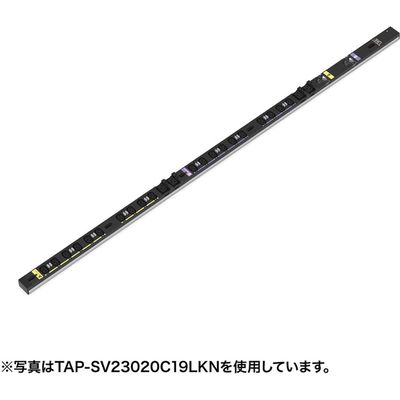 延長コード 電源タップ 3m IEC（C13/19） 12個口 ブラック TAP-SV23012C19LKN サンワサプライ 1個（直送品）