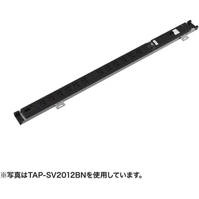 延長コード 電源タップ 3m 3P（ピン） 18個口 ブラック TAP-SV1518BN サンワサプライ 1個（直送品）