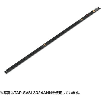 延長コード 電源タップ 3m 3P（ピン） 18個口 ブラック TAP-SVSL3018ANN サンワサプライ 1個（直送品）