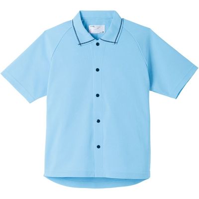 日本エンゼル サニーポロシャツ（半袖）　5585-A　サックス　LL 1枚　【介護用衣類】介援隊カタログ（直送品）