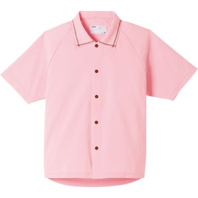 日本エンゼル サニーポロシャツ（半袖）　5585-A　ピンク　S 1枚　【介護用衣類】介援隊カタログ（直送品）