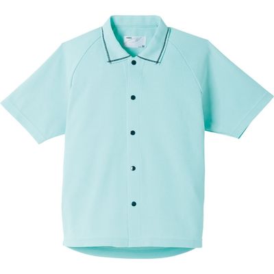 日本エンゼル サニーポロシャツ（半袖）　5585-A　グリーン　S 1枚　【介護用衣類】介援隊カタログ（直送品）