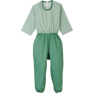 日本エンゼル コンビネーション　後開き　5731-N　キューブグリーン　L 1枚　【介護用衣類】介援隊カタログ（直送品）