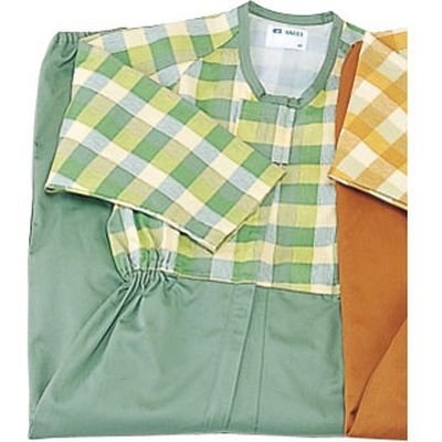 日本エンゼル コンビネーション　フルオープン　ツイル　5738-TA　Bグリーン　4L 1枚　【介護用衣類】介援隊カタログ（直送品）