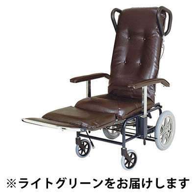 睦三 フルリクライニング カームV　No.238　ライトグリーン 1台 介助式 【車いす】介援隊カタログ W0012（直送品）