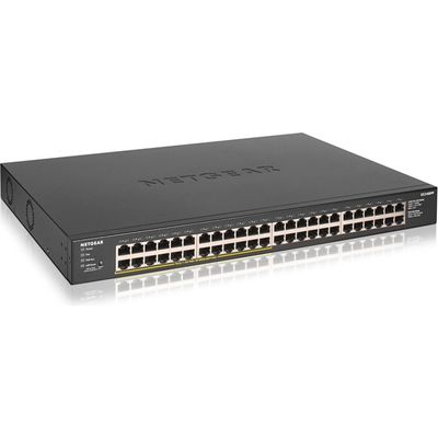 NETGEAR PoE+対応 ギガビット48ポート アンマネージスイッチ GS348PP-100AJS 1台（直送品）