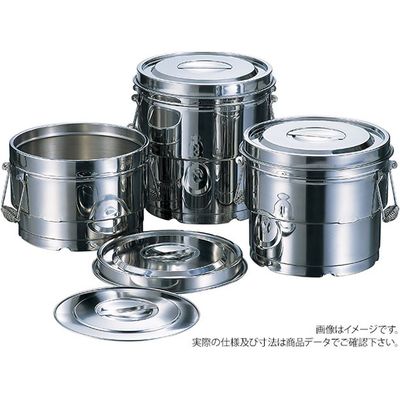 ＡＧ１８ー８　目盛付二重食缶　８Ｌ　1個 14008　赤川器物製作所（直送品）