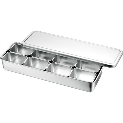 ＡＧ１８ー８　ミニ調味料入バット８ヶ入　横長型　1セット 66607　赤川器物製作所（直送品）