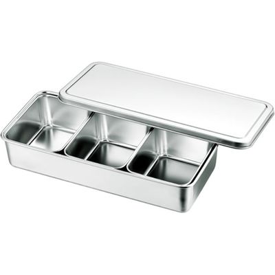 ＡＧ１８ー８　普及型調味料入バット３ヶ入　1セット 66703　赤川器物製作所（直送品）