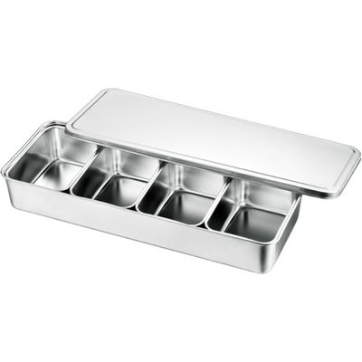 ＡＧ１８ー８　中型調味料入バット４ヶ入　横長型　1セット 66804　赤川器物製作所（直送品）