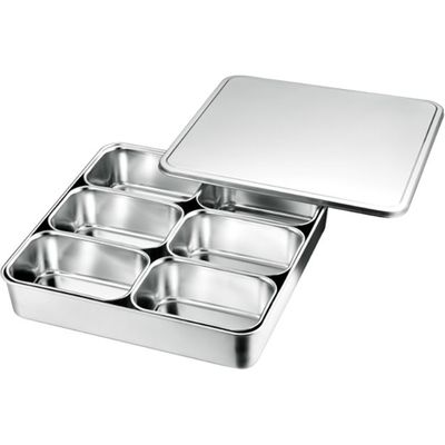 ＡＧ１８ー８　大型調味料入バット６ヶ入　田型　1セット 66906　赤川器物製作所（直送品）