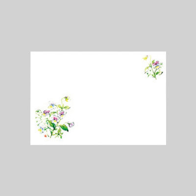 テーブルマット　尺３寸　Ｎｏ．２０２　三色すみれ　10冊（1000枚入） 72000202　カミイソ産商（直送品）