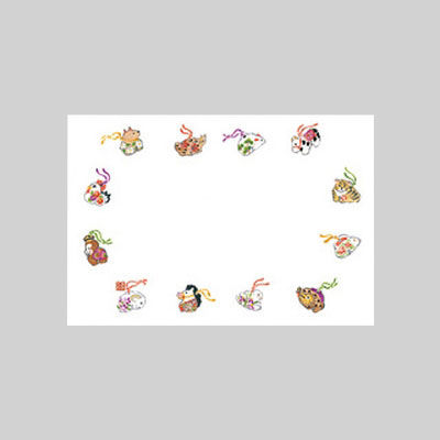 テーブルマット　尺３寸　Ｎｏ．２４２　土鈴　10冊（1000枚入） 72000242　カミイソ産商（直送品）