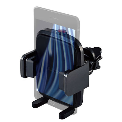 エレコム 車載アクセサリー/スマホスタンド/ワンタッチホルダー/エアコンルーバー取付タイプ/ブラック P-CARS12BK 1個（直送品）