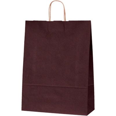 ベルベ １４９７　自動紐手提袋　Ｔー１２　カラー（カカオ）　200枚（50×4）（直送品）