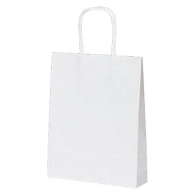 ベルベ １５３８　自動紐手提袋　ＴーＢ５　白無地　200枚（25×8）（直送品）