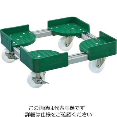 トラスコ中山 TRUSCO 伸縮式コンテナ台車SUS 内寸400ー500X500ー600 ストッパー付 FCD-4050SUS-S 1台（直送品）