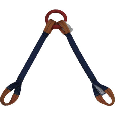 シライ ベルトスリング 金具付きシグナルスリング[[R上]] KDRE 3.0トン 長さ2.0m KDRE-3X2.0 1本（直送品）