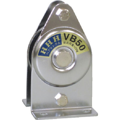 スリーエッチ HHH 固定滑車 たて型 1車 75mm VM75 1個 808-7468（直送品）