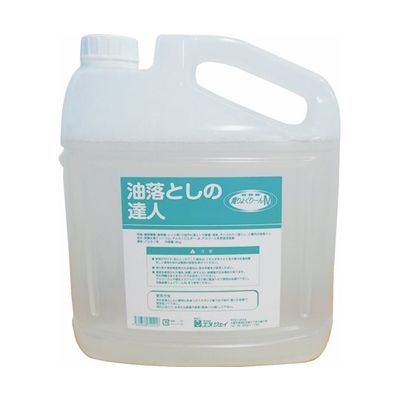 エヌジェイ 洗浄剤 油落としの達人 魔りょくりーんM 4kg×4本 65-2325-36 1箱(4本)（直送品）
