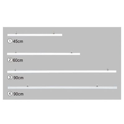 アズワン ポスターハンガー W90cm クリア 61-7249-65 1セット(5本)（直送品）