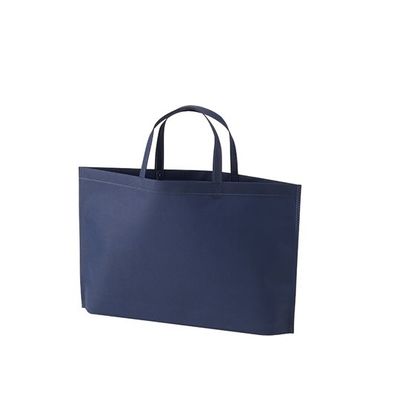 アズワン 不織布バッグ 底マチA4横 紺 63-1290-46 1箱(100枚)（直送品）