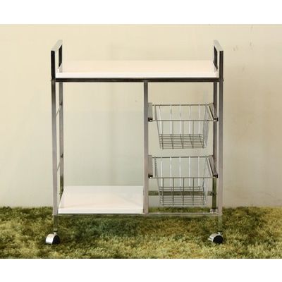 アズワン ファイン 60ワイドワゴン ホワイト 62-8155-52 1個（直送品）