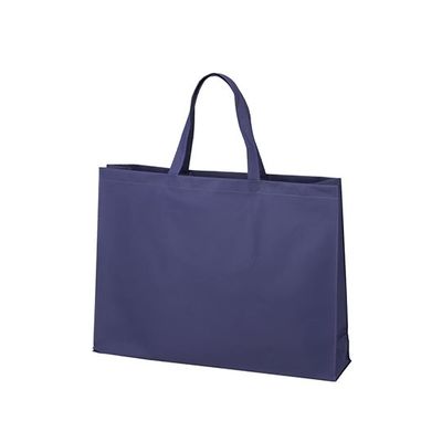 アズワン 不織布バッグ 角底 大 厚タイプ 紺 63-1291-21 1箱(100枚)（直送品）