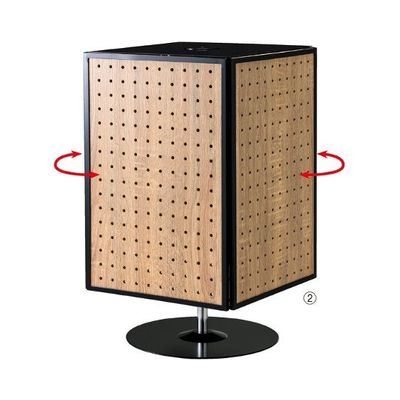 アズワン 卓上4面回転有孔パネル什器 ラスティック柄 63-3373-14 1台（直送品）