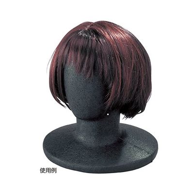 アズワン マネキンヘッド 黒 顔なし 63-5724-52 1個（直送品）
